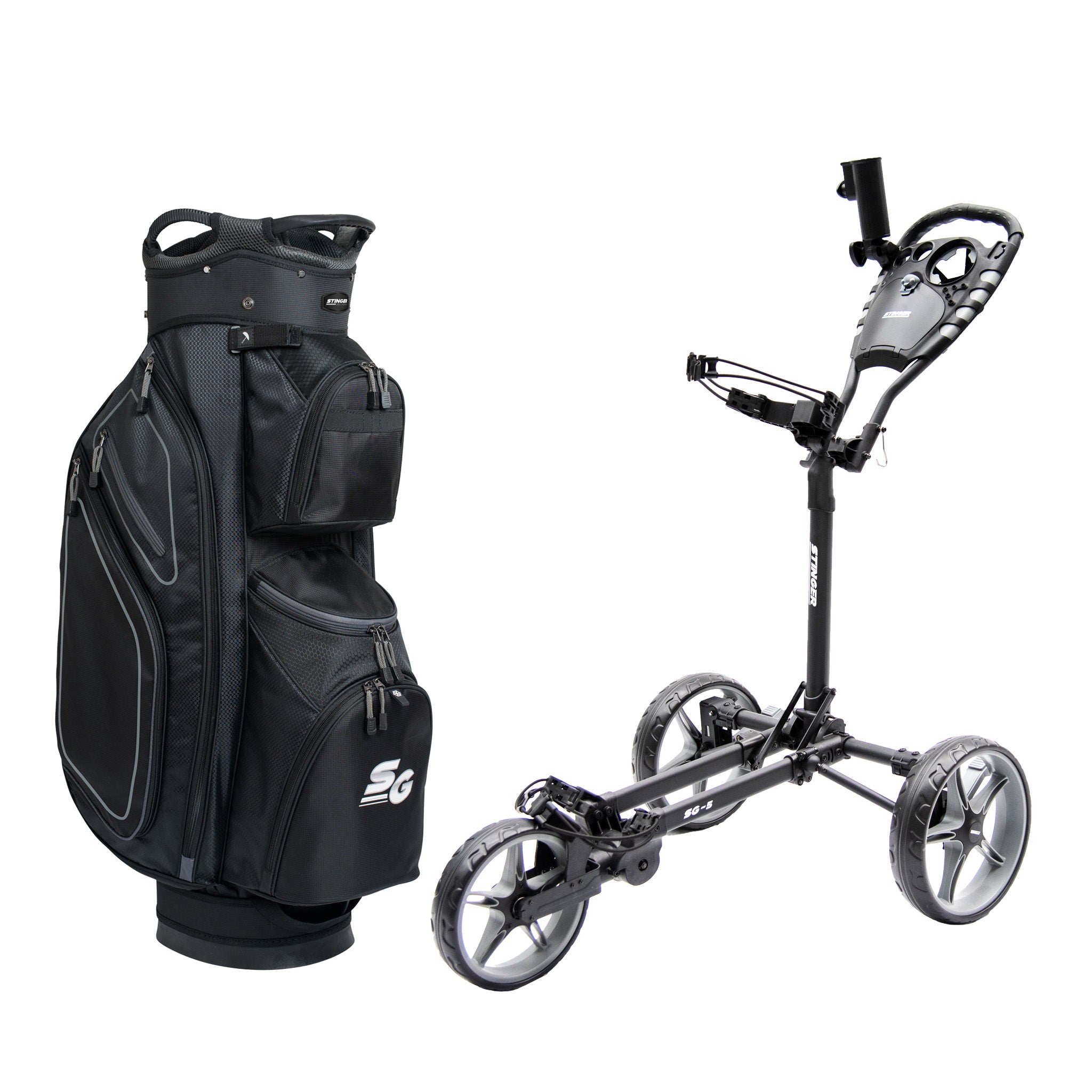 Stinger SG-5 Golf Buggy & Golf Bag Bundle