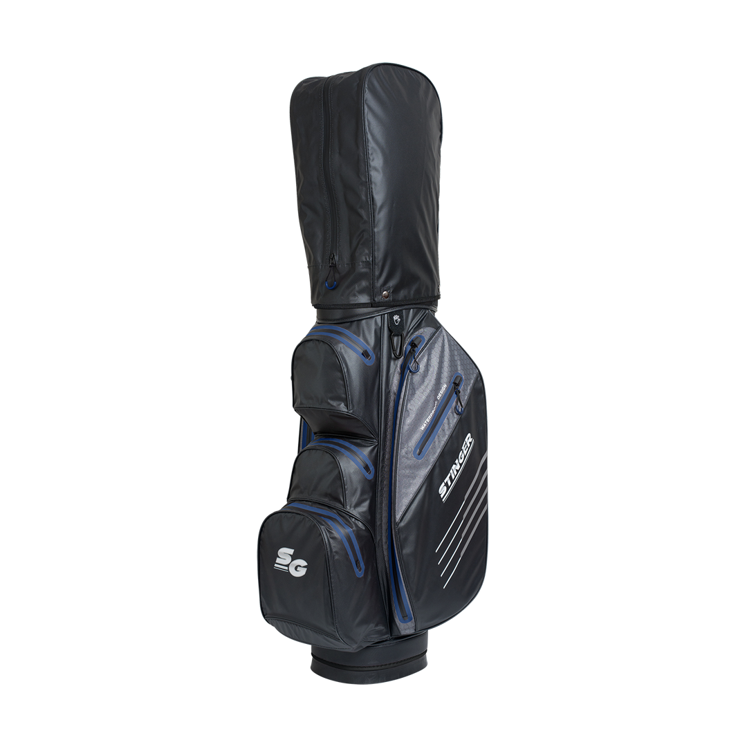 Stinger Waterproof Golf Bag - Black/Navy - BAGS - Stinger Golf Products